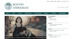 Desktop Screenshot of bostonathenaeum.org