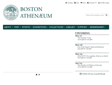 Tablet Screenshot of bostonathenaeum.org